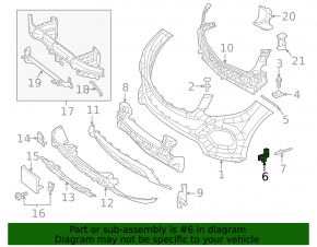 Suport bara față aripă stânga Mercedes W166 GLE 16-19