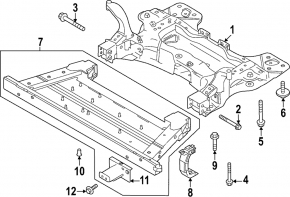 Подрамник передний Volvo C40 22-24 передний