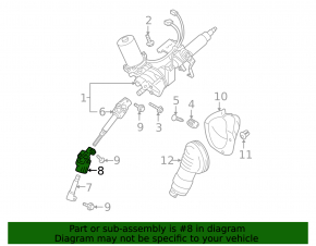 Рулевой карданчик нижний Toyota Prius 20 04-09