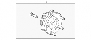 Butuc spate dreapta Hyundai Sonata 20 - nou original