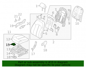 Датчик присутствия пассажира occupant Hyundai Sonata 15-19