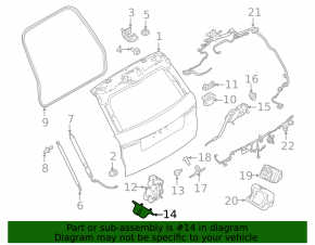 Ornamente pentru încuietoarea hayonului Land Rover Discovery 17-23