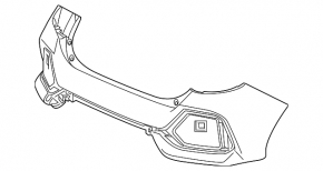 Bara spate nefinisată Honda Civic X FK 17-19 5D