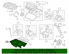 Поддон масляный Acura MDX 14-20