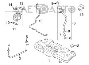 FUEL PRESSURE TEMP TEMPERATURE SENSOR MODULE BMW X3 F25 11-17
