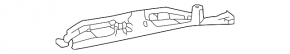 Накладка задней стойки за форточкой верхняя правая Toyota Sienna 21-26 серая