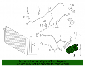 Компрессор кондиционера BMW X5 E70 07-13 3.0
