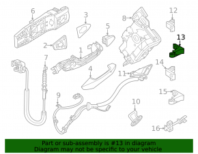 Петля двери верхняя задняя левая Volkswagen ID.4 21-23 нижняя часть