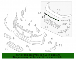 Fixarea garniturii superioare a barei de protecție față Mazda CX-30 20-26