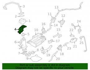 Кронштейн клапана ЕГР Mitsubishi Outlander 22-26 2.5