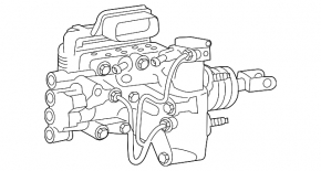 ABS АБС в сборе с ГТЦ Toyota Rav4 16-18 hybrid