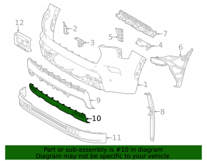 Накладка губы переднего бампера Toyota Sequoia 23-26 Capstone, Limited