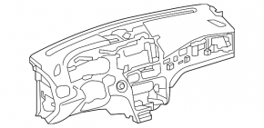Торпедо передняя панель без AIRBAG Infiniti QX30 17-19
