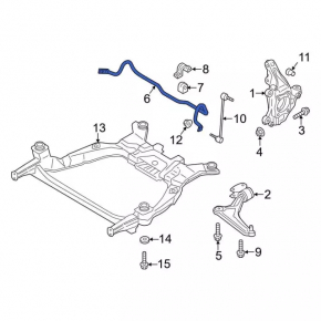 Стабилизатор передний Ford Fusion mk5 13-20 25мм