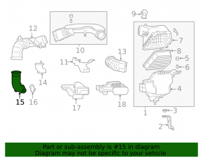 Conducta de aer pentru colectorul Infiniti QX50 19-