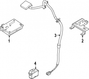 Telematics Control Module Nissan Rogue 21-23
