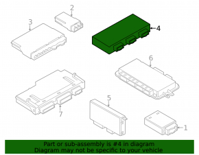 Tailgate Control Module BMW X3 F25 11-17
