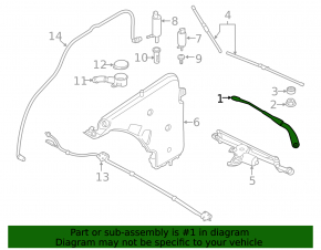 Поводок дворника левый BMW 4 F32/33/36 14-20