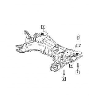 Подрамник передний Jeep Compass 22-26