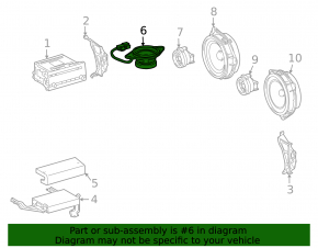 Динамик торпедный jbl Toyota Prius 20 04-05