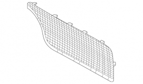 Решетка радиатора grill верхняя правая Mercedes W167 GLE 350 450 20-23 AMG pkg
