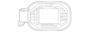 Корпус лючка бензобака Mercedes C-class W205 15-18 сломан носик