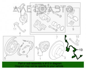 Датчик ABS задний левый Hyundai Azera 12-17