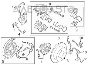 Датчик ABS задний левый Hyundai Azera 12-17
