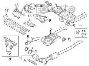 Convertor catalitic VW Jetta 11-18 SUA 1.8T