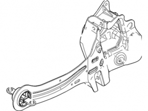 Цапфа задняя левая Ford Focus mk3 11-18 с рычагом