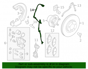 Senzor ABS față stânga Land Rover Discovery Sport 17-21
