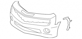 Bara față netratată Chevrolet Camaro 14-15 SS, pachet RS