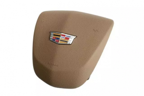 Подушка безопасности airbag в руль водительская Cadillac CTS 15-16 рест беж