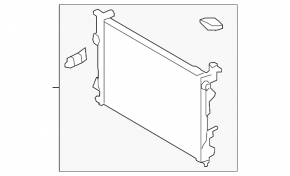 Radiator de răcire cu apă Hyundai Sonata 11-14 2.0