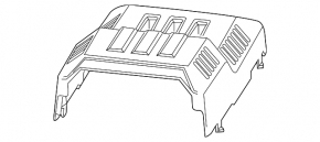 Корпус ECU компьютер двигателя верхняя часть GMC Terrain 10-17