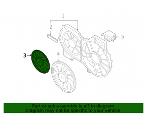 Ventilator de răcire dreapta pentru Audi A6 04-11 mic