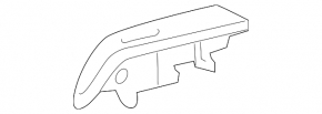 Рычаг открывания лючка бензобака Toyota Prius V 12-17