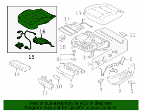 Occupant Sensor Audi Q3 8U 15-18