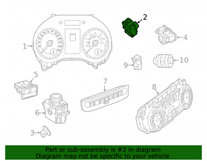 Замок зажигания Start/Stop Mercedes GLA 15-20