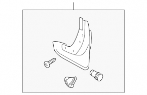 Брызговики передние комплект 2шт Volvo XC60 14-17