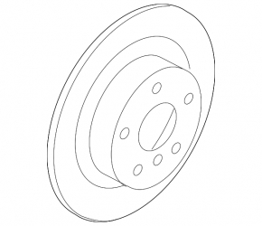 Disc de frână spate stânga BMW 2 F44 20-24 M, AWD