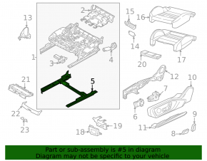 Мотор продольной регулировки пассажирского сиденья Audi A6 C8 19-25