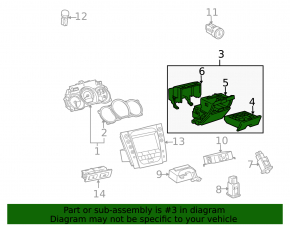 Панель управления зеркалами Lexus GS300 GS350 GS430 GS450h 06-11 черн без кармана