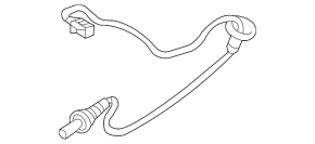 Лямбда зонд второй Toyota Prius 20 04-09