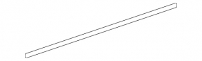 Ornament ușă-geam central față dreapta Mercedes GLE 350 450 20-26 AMG pachet, negru
