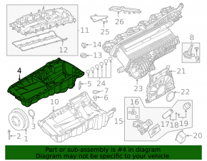 Поддон масляный BMW 7 G11 G12 16-22 B58