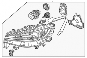 Фара передняя левая в сборе Volkswagen ID.4 21-22 LED с matrix beam