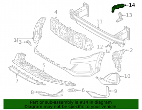 Suport bara față, aripă dreapta, Audi Q8 24-26 S-line