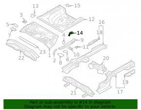 Корыто багажника Kia Forte 19-24 4d под балку