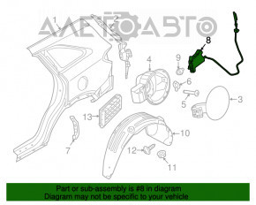 Замок лючка бензобака Kia Sorento 16-20